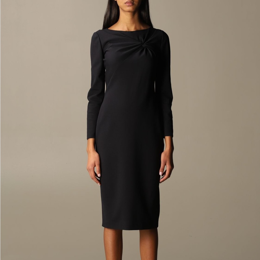 Emporio Armani black sheath dress size 38 (0-2) NWT